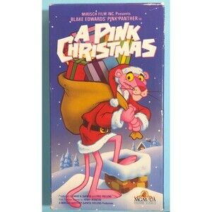 VHS  Vintage A PINK Christmas - Pink Panther VHS Tape